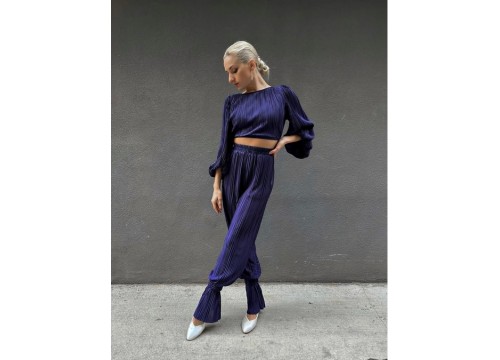Штаны Плисированные фиолетовый / Pleated Pants NB